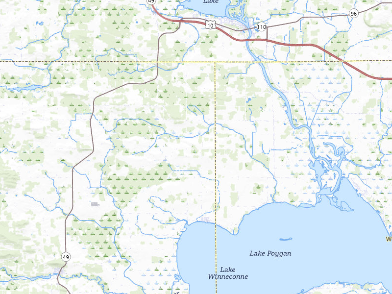 Radar-estimated hail-size map of the storm over Fremont, WI on Jul 1, 2026