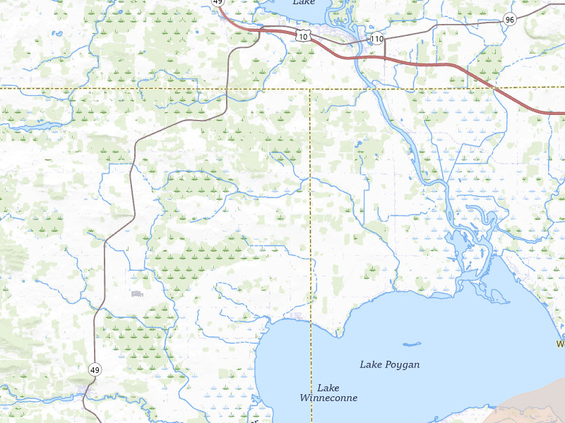 Radar-estimated hail-size map of the storm over Fremont, WI on Jul 27, 2026