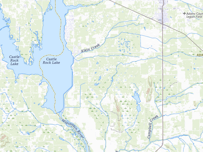 Radar-estimated hail-size map of the storm over Friendship, WI