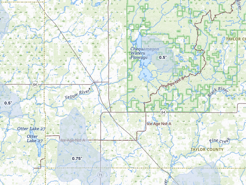 NEXRAD radar-signature map of the hail storm over Gilman, WI on May 17, 2026