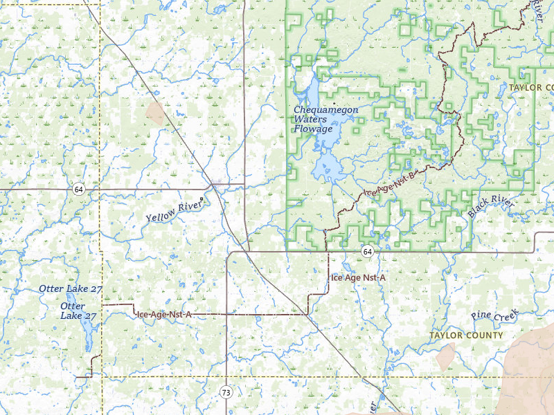 Radar-estimated hail-size map of the storm over Gilman, WI on Jun 9, 2026