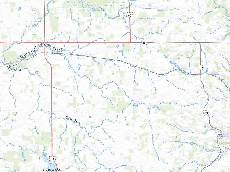 Radar-estimated hail-size map of the storm over Glenwood City, WI on Apr 17, 2026