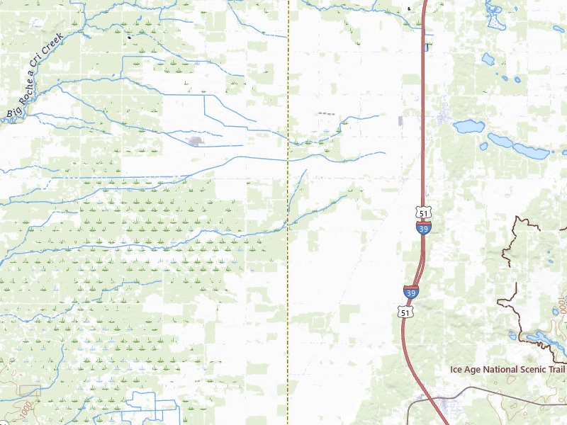 Radar-estimated hail-size map of the storm over Hancock, WI on Sep 1, 2026