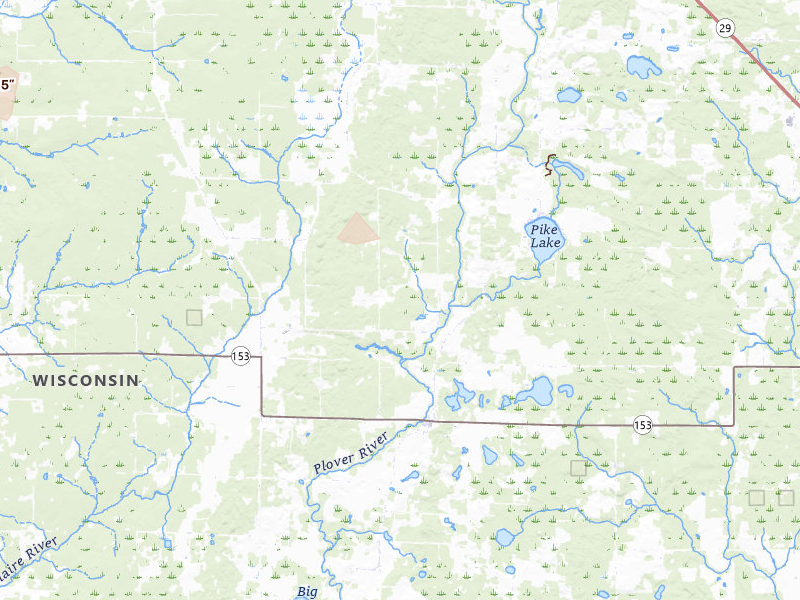 Radar-estimated hail-size map of the storm over Hatley, WI on Jun 10, 2026