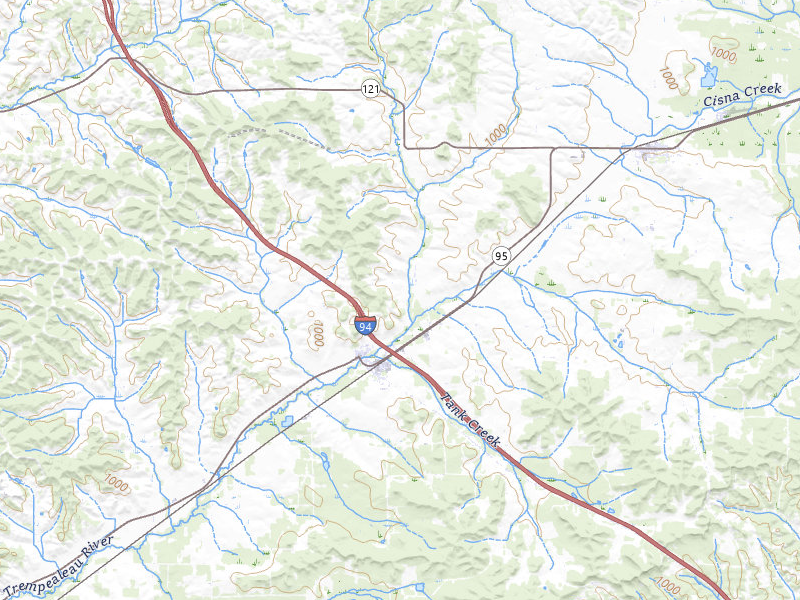 NEXRAD radar-signature map of the hail over Hixton, WI