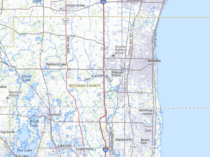 Radar-estimated hail-size map of the storm over Kenosha, WI on Mar 31, 2026