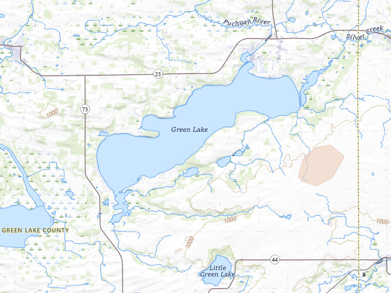 Radar-estimated hail-size map of the storm over Markesan, WI on Mar 31, 2026