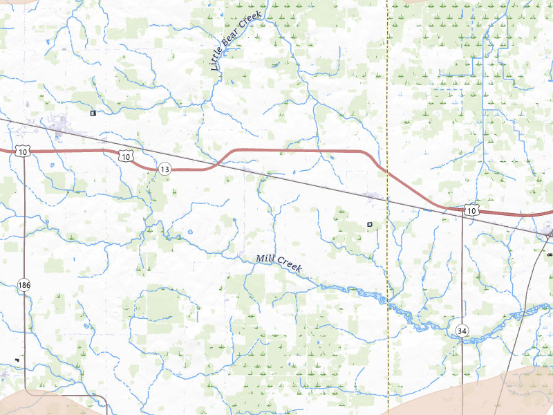 Radar-estimated hail-size map of the storm over Milladore, WI on Jun 30, 2026