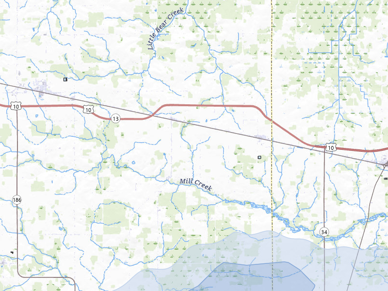 NEXRAD radar-signature map of the hail storm over Milladore, WI on Jun 30, 2026