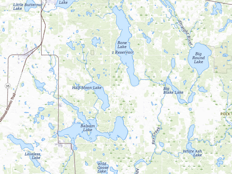 NEXRAD radar-signature map of the hail storm over Milltown, WI on Jun 5, 2026