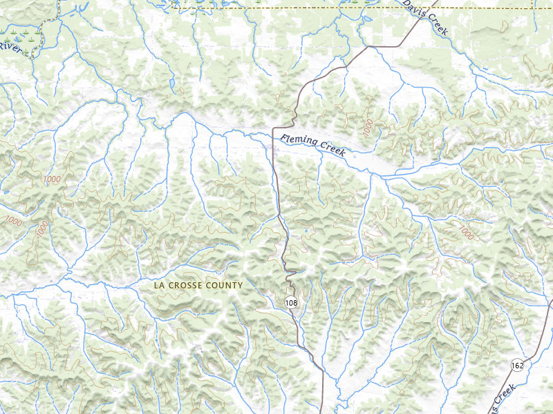 Radar-estimated hail-size map of the storm over Mindoro, WI on Mar 30, 2026