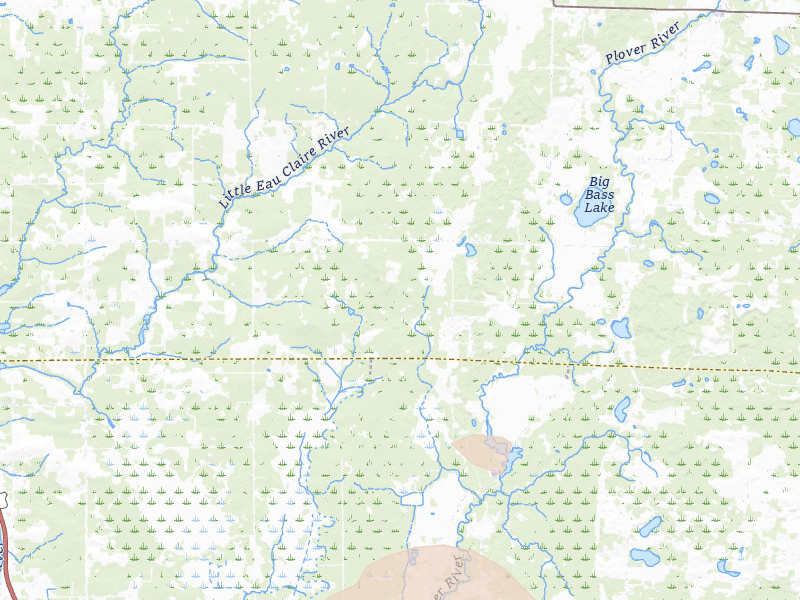 Radar-estimated hail-size map of the storm over Mosinee, WI on Sep 3, 2026