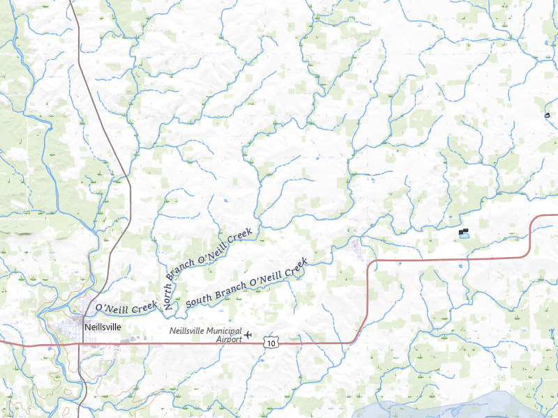 NEXRAD radar-signature map of the hail storm over Neillsville, WI on Aug 11, 2026