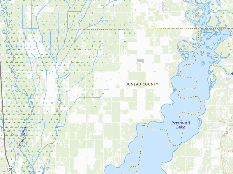 Radar-estimated hail-size map of the storm over Nekoosa, WI on May 18, 2026