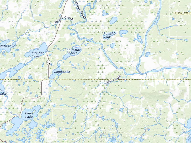 NEXRAD radar-signature map of the hail storm over New Auburn, WI on Aug 3, 2026