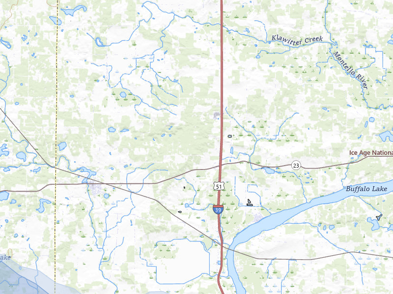 NEXRAD radar-signature map of the hail storm over Oxford, WI on Aug 9, 2026