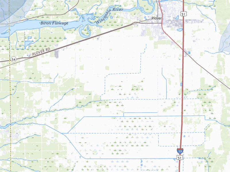 NEXRAD radar-signature map of the hail over Plover, WI