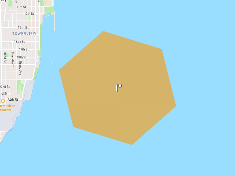 Hail map of Racine, WI on Jul 3, 2026, hail up to 1"