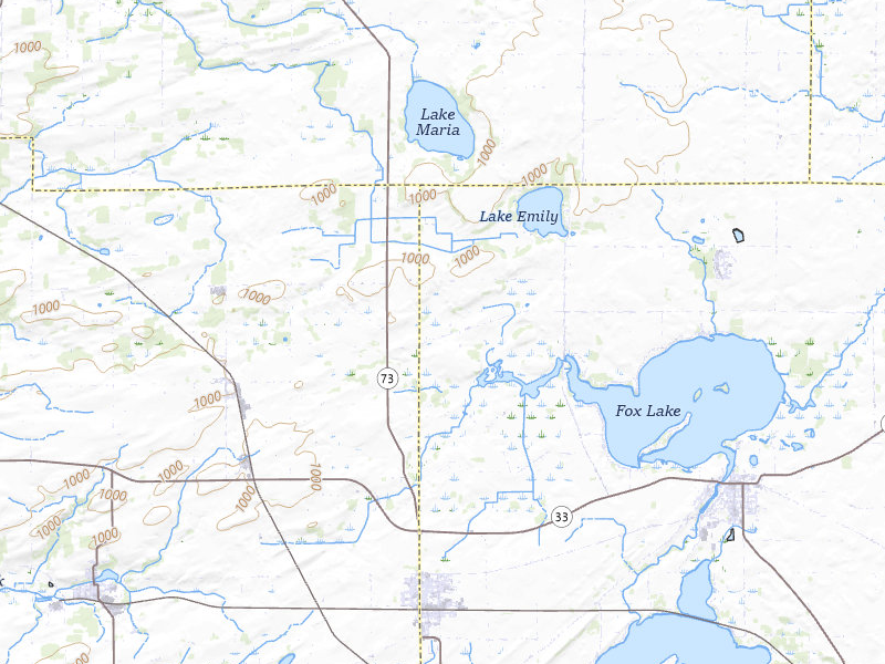 Radar-estimated hail-size map of the storm over Randolph, WI on Jul 27, 2026
