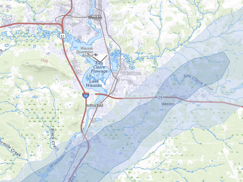 NEXRAD radar-signature map of the hail storm over Schofield, WI on Apr 17, 2026