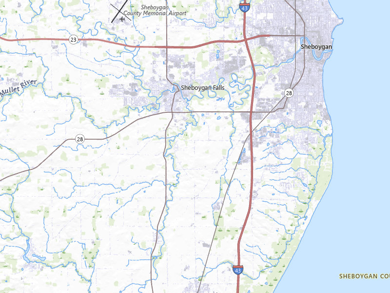 NEXRAD radar-signature map of the hail storm over Sheboygan Falls, WI on May 17, 2026