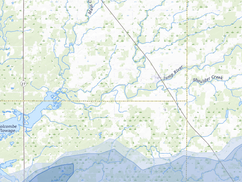 NEXRAD radar-signature map of the hail storm over Sheldon, WI on Apr 13, 2026