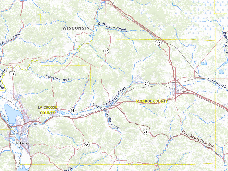 Radar-estimated hail-size map of the storm over Sparta, WI on May 17, 2026