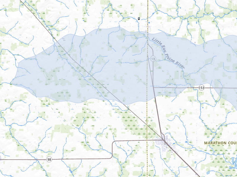 NEXRAD radar-signature map of the hail storm over Spencer, WI on Mar 30, 2026