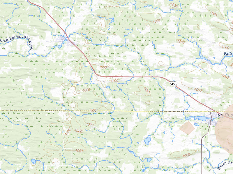 Radar-estimated hail-size map of the storm over Tigerton, WI on Mar 30, 2026