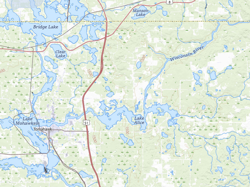 NEXRAD radar-signature map of the hail storm over Tomahawk, WI on May 17, 2026