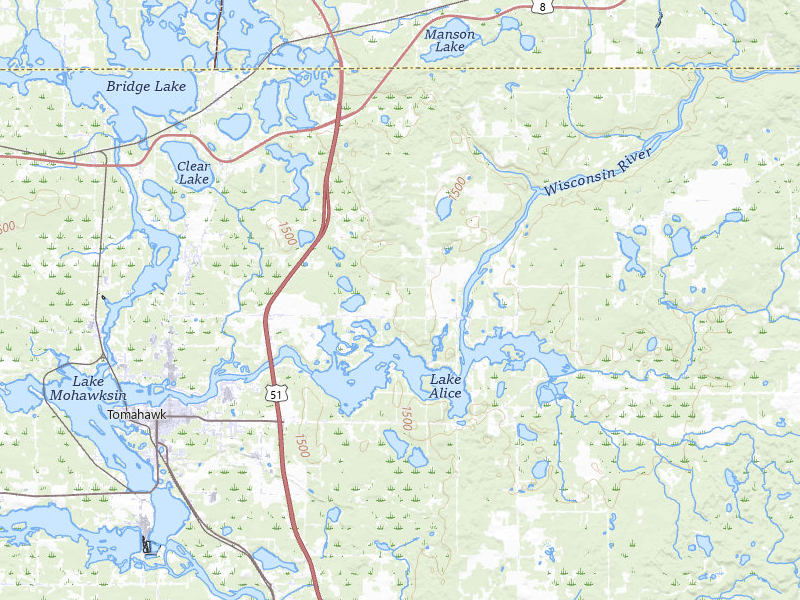 NEXRAD radar-signature map of the hail storm over Tomahawk, WI on May 27, 2026