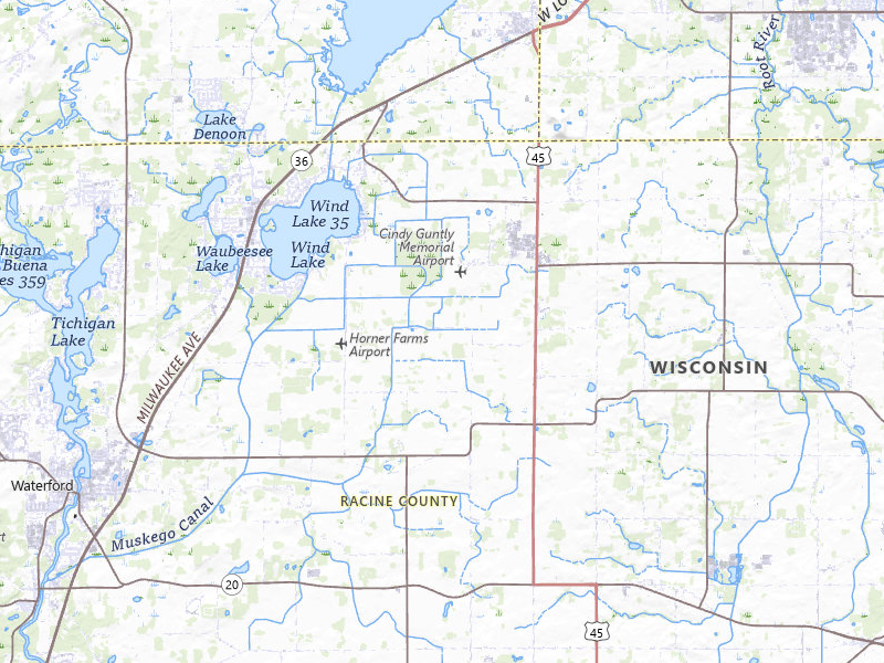 Radar-estimated hail-size map of the storm over Union Grove, WI on Mar 10, 2026