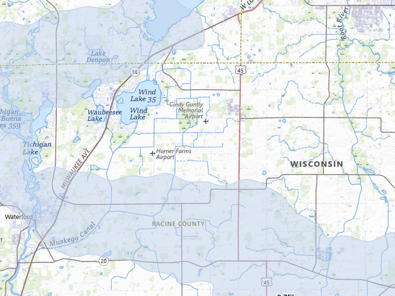 NEXRAD radar-signature map of the hail storm over Union Grove, WI on Mar 30, 2026