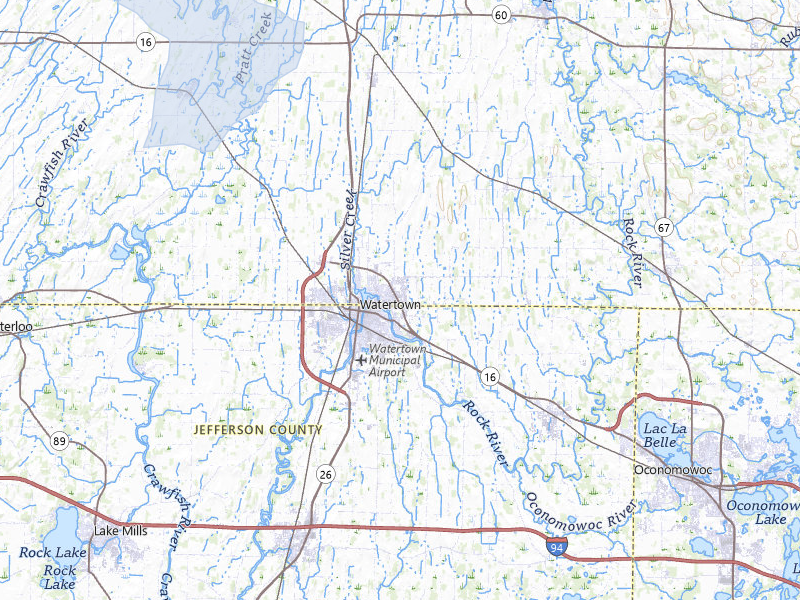 NEXRAD radar-signature map of the hail storm over Watertown, WI on May 17, 2026