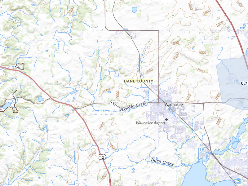 NEXRAD radar-signature map of the hail storm over Waunakee, WI on Apr 2, 2026