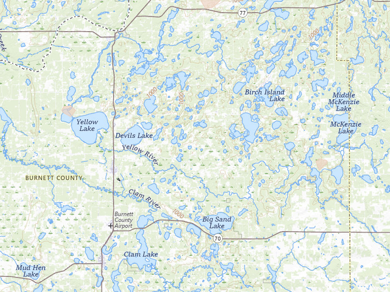 Radar-estimated hail-size map of the storm over Webster, WI on May 26, 2026
