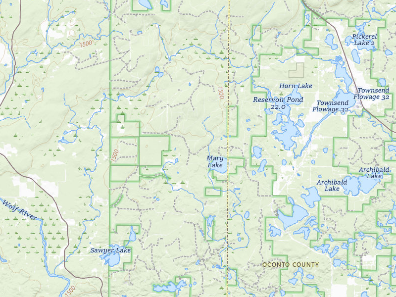 Radar-estimated hail-size map of the storm over White Lake, WI on Jun 30, 2026