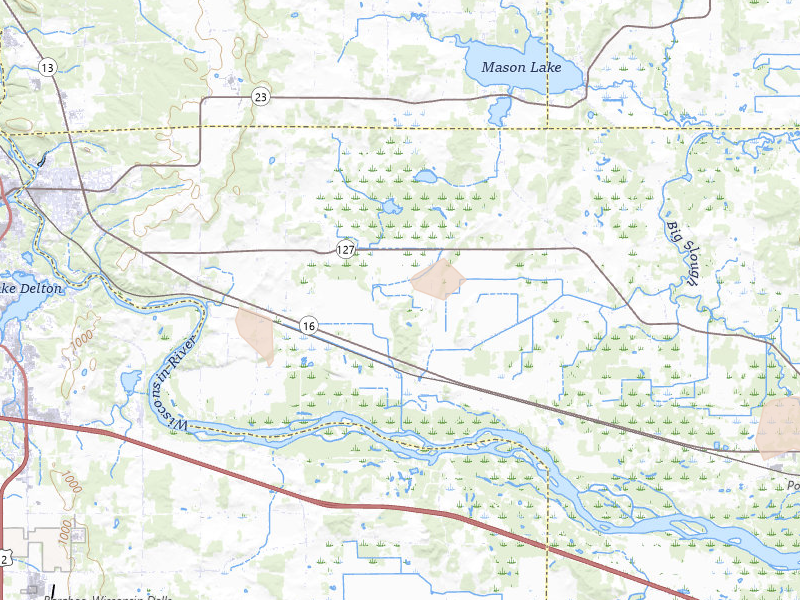 Radar-estimated hail-size map of the storm over Wisconsin Dells, WI on Jun 30, 2026