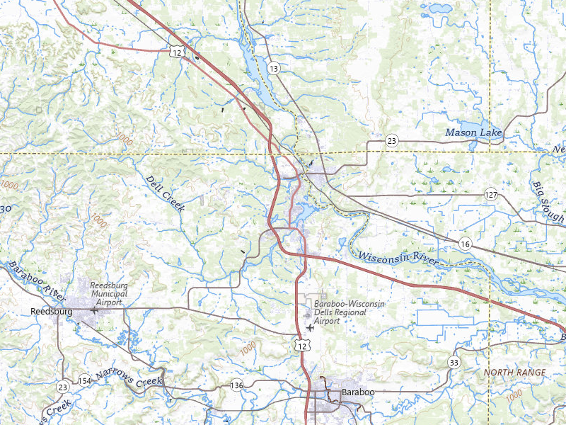 NEXRAD radar-signature map of the hail storm over Wisconsin Dells, WI on Jul 8, 2026