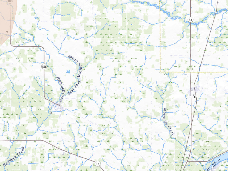 Radar-estimated hail-size map of the storm over Wisconsin Rapids, WI on May 27, 2026