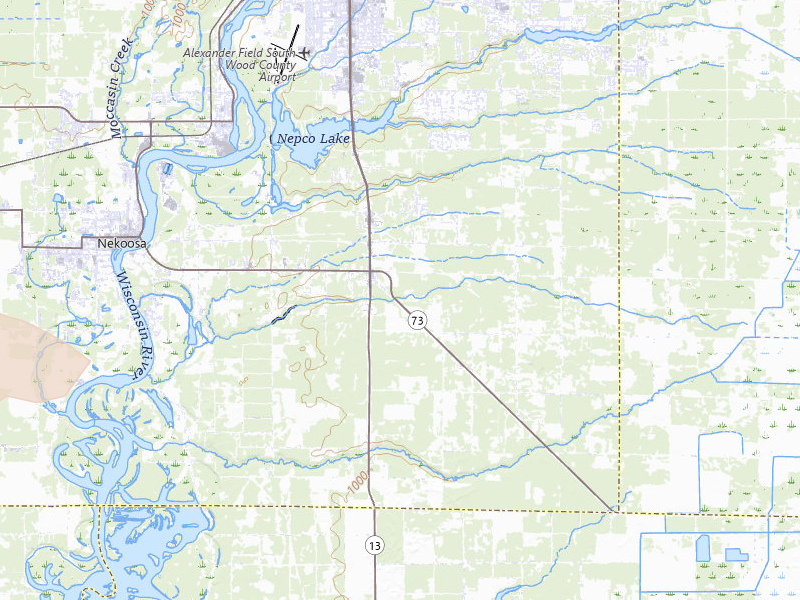 Radar-estimated hail-size map of the storm over Wisconsin Rapids, WI on Aug 18, 2026