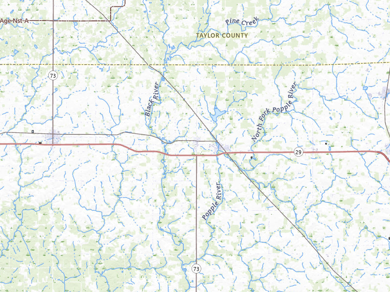 Radar-estimated hail-size map of the storm over Withee, WI on May 27, 2026