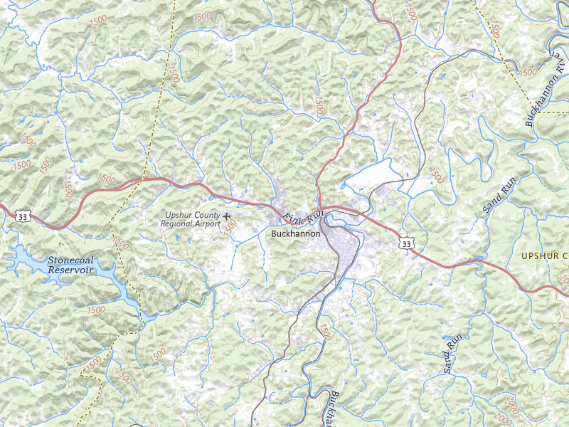 NEXRAD radar-signature map of the hail storm over Buckhannon, WV on May 13, 2026