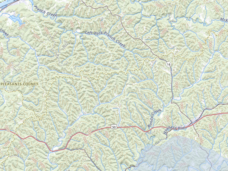 NEXRAD radar-signature map of the hail storm over Cairo, WV on Jul 4, 2026