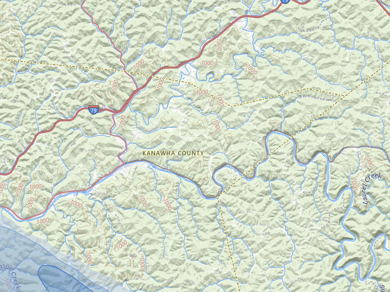 NEXRAD radar-signature map of the hail storm over Clendenin, WV on Aug 8, 2026