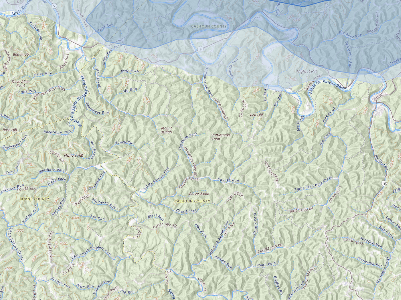 NEXRAD radar-signature map of the hail storm over Creston, WV on Aug 10, 2026