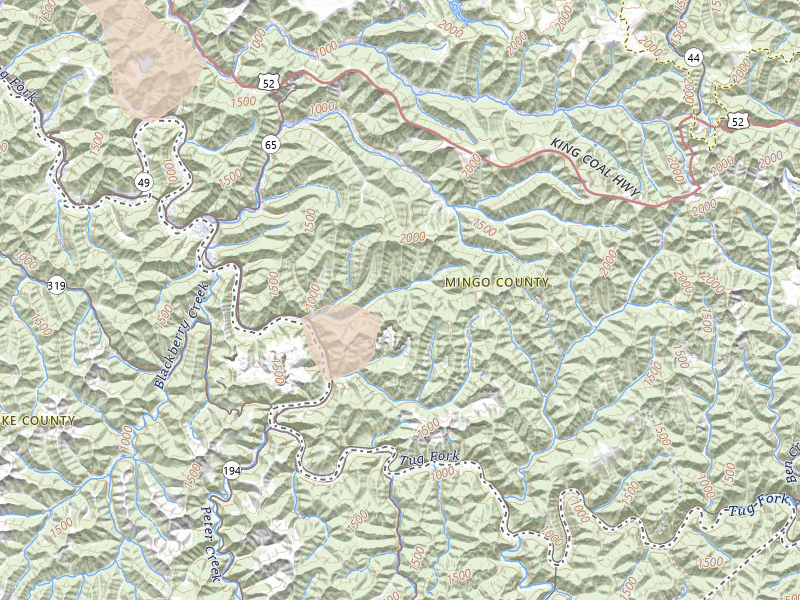 Radar-estimated hail-size map of the storm over Edgarton, WV on Aug 11, 2026
