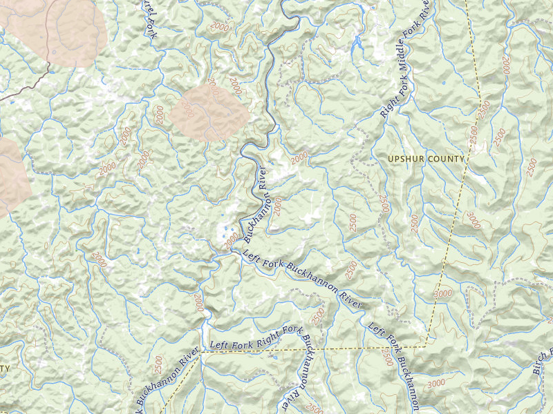 Radar-estimated hail-size map of the storm over Helvetia, WV on Jul 21, 2026