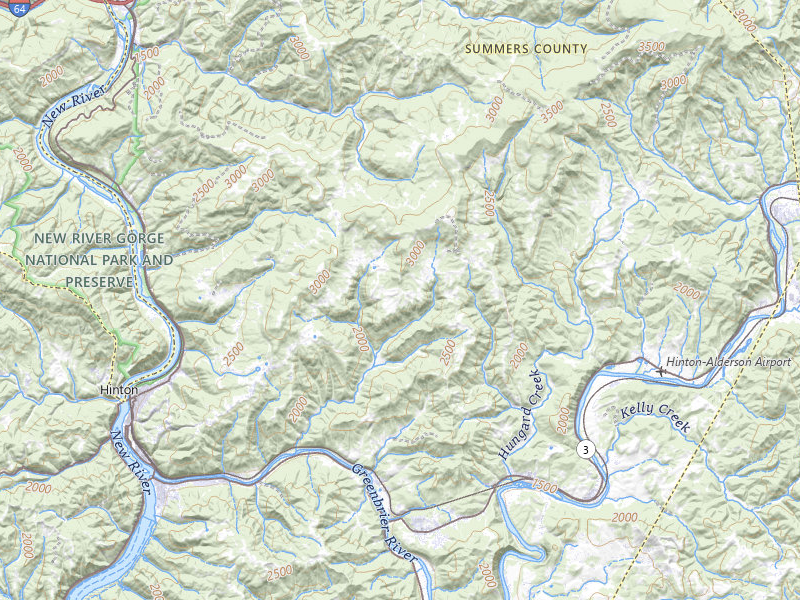 NEXRAD radar-signature map of the hail storm over Hinton, WV on Jul 4, 2026