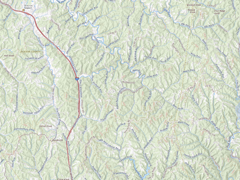 NEXRAD radar-signature map of the hail storm over Kenna, WV on Aug 16, 2026